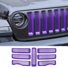 For 2018+ JL Wrangler/JT Gladiator Front Honeycomb Mesh Grille Inserts Trim Low-end Version RT-TCZ