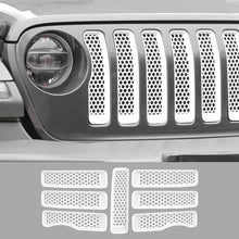 For 2018+ JL Wrangler/JT Gladiator Front Honeycomb Mesh Grille Inserts Trim Low-end Version RT-TCZ