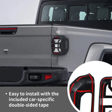 For 2018+ Jeep Gladiator JT Car Rear Halogen Lamp Taillight & Front Headlight Decor Cover Trim Kit (6 pcs) RT-TCZ