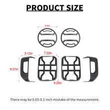 For 2018+ Jeep Gladiator JT Car Rear Halogen Lamp Taillight & Front Headlight Decor Cover Trim Kit (6 pcs) RT-TCZ