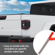 For 2018+ Jeep Gladiator JT Exterior LED Rear Tail Light Guards Cover Trim (4 pcs) RT-TCZ