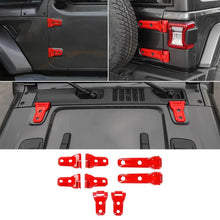 For 2018+ Jeep Wrangler JL 16 x Side Door+Hood+Spare Tire Hinge Cover Trim 2Dr RT-TCZ