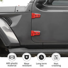 For 2018+ Jeep Wrangler JL 16 x Side Door+Hood+Spare Tire Hinge Cover Trim 2Dr RT-TCZ