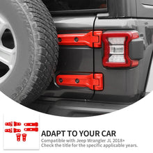 For 2018+ Jeep Wrangler JL 16 x Side Door+Hood+Spare Tire Hinge Cover Trim 2Dr RT-TCZ