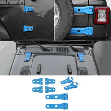 For 2018+ Jeep Wrangler JL 16 x Side Door+Hood+Spare Tire Hinge Cover Trim 2Dr RT-TCZ