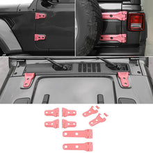 For 2018+ Jeep Wrangler JL 16 x Side Door+Hood+Spare Tire Hinge Cover Trim 2Dr RT-TCZ