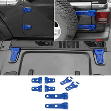 For 2018+ Jeep Wrangler JL 16 x Side Door+Hood+Spare Tire Hinge Cover Trim 2Dr RT-TCZ
