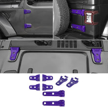 For 2018+ Jeep Wrangler JL 16 x Side Door+Hood+Spare Tire Hinge Cover Trim 2Dr RT-TCZ