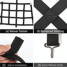For 2018+ Jeep Wrangler JL 2-Door 3pcs Side Cargo Luggage Mesh Net Kit RT-TCZ