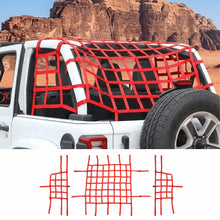 For 2018+ Jeep Wrangler JL 2-Door 3pcs Side Cargo Luggage Mesh Net Kit RT-TCZ