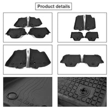 For 2018+ Jeep Wrangler JL 2 Door TPE Cargo Liners Floor Mats  All Weather RT-TCZ
