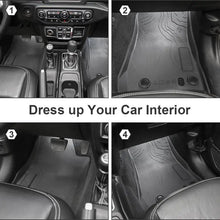 For 2018+ Jeep Wrangler JL 2 Door TPE Cargo Liners Floor Mats  All Weather RT-TCZ