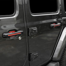 For 2018+ Jeep Wrangler JL 2-Door Version Exterior Car Door & Tailgade Handle Inserts Cover Trim RT-TCZ