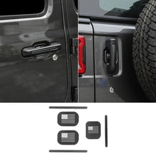 For 2018+ Jeep Wrangler JL 2-Door Version Exterior Car Door & Tailgade Handle Inserts Cover Trim RT-TCZ