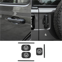 For 2018+ Jeep Wrangler JL 2-Door Version Exterior Door Handle Bowl Sticker Trim Cover (3 pcs) RT-TCZ