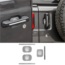 For 2018+ Jeep Wrangler JL 2-Door Version Exterior Door Handle Bowl Sticker Trim Cover (3 pcs) RT-TCZ