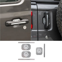 For 2018+ Jeep Wrangler JL 2-Door Version Exterior Door Handle Bowl Sticker Trim Cover (3 pcs) RT-TCZ