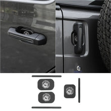 For 2018+ Jeep Wrangler JL 2-Door Version Exterior Door Handle Bowl Sticker Trim Cover (3 pcs) RT-TCZ