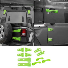 For 2018+ Jeep Wrangler JL 2-Dr 11 x Door Handle/Door & Engine Hood & Spare Tire Bracket Hinge Trim Cover RT-TCZ