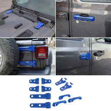 For 2018+ Jeep Wrangler JL 2-Dr 11 x Door Handle/Door & Engine Hood & Spare Tire Bracket Hinge Trim Cover RT-TCZ