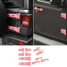 For 2018+ Jeep Wrangler JL 2-Dr 11 x Door Handle/Door & Engine Hood & Spare Tire Bracket Hinge Trim Cover RT-TCZ