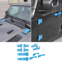 For 2018+ Jeep Wrangler JL 2-Dr 11 x Door Handle/Door & Engine Hood & Spare Tire Bracket Hinge Trim Cover RT-TCZ