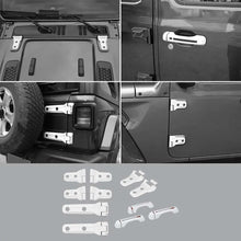 For 2018+ Jeep Wrangler JL 2-Dr 11 x Door Handle/Door & Engine Hood & Spare Tire Bracket Hinge Trim Cover RT-TCZ