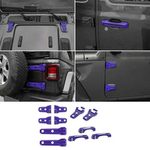 For 2018+ Jeep Wrangler JL 2-Dr 11 x Door Handle/Door & Engine Hood & Spare Tire Bracket Hinge Trim Cover RT-TCZ