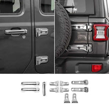 For 2018+ Jeep Wrangler JL 2-Dr 11 x Door Handle/Door & Engine Hood & Spare Tire Bracket Hinge Trim Cover RT-TCZ
