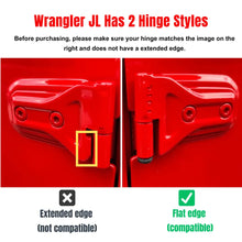 For 2018+ Jeep Wrangler JL 2-Dr 11 x Door Handle/Door & Engine Hood & Spare Tire Bracket Hinge Trim Cover RT-TCZ