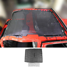 For 2018+ Jeep Wrangler JL 2Door Mesh Shade Top Cover Provides UV Insulation Net Short Size RT-TCZ