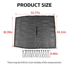 For 2018+ Jeep Wrangler JL 2Door Mesh Shade Top Cover Provides UV Insulation Net Short Size RT-TCZ