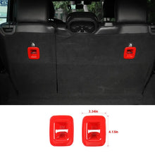 For 2018+ Jeep Wrangler JL 2x Tail Trunk Rear Box Hook Holder Cover Trim RT-TCZ