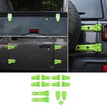 For 2018+ Jeep Wrangler JL 4-Door 23 x Spare Tire Bracket Door/Tailgate Hinge/Rear Windshield Wiper Nozzle Trim RT-TCZ