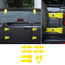 For 2018+ Jeep Wrangler JL 4-Door 23 x Spare Tire Bracket Door/Tailgate Hinge/Rear Windshield Wiper Nozzle Trim RT-TCZ