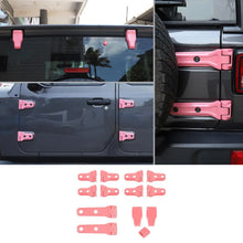 For 2018+ Jeep Wrangler JL 4-Door 23 x Spare Tire Bracket Door/Tailgate Hinge/Rear Windshield Wiper Nozzle Trim RT-TCZ