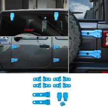 For 2018+ Jeep Wrangler JL 4-Door 23 x Spare Tire Bracket Door/Tailgate Hinge/Rear Windshield Wiper Nozzle Trim RT-TCZ