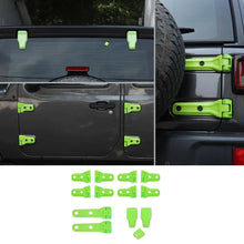 For 2018+ Jeep Wrangler JL 4-Door 23 x Spare Tire Bracket Door/Tailgate Hinge/Rear Windshield Wiper Nozzle Trim RT-TCZ