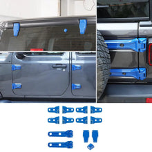 For 2018+ Jeep Wrangler JL 4-Door 23 x Spare Tire Bracket Door/Tailgate Hinge/Rear Windshield Wiper Nozzle Trim RT-TCZ