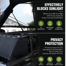 For 2018+ Jeep Wrangler JL 4-Door Trunk Sunshade Mesh Insulation Net Cover Anti-UV RT-TCZ