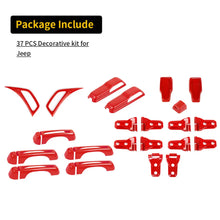 For 2018+ Jeep Wrangler JL 4-Door Version Exterior Car Door Hinge Handle Shell Cover Trim Kit (22 pcs) RT-TCZ