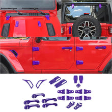 For 2018+ Jeep Wrangler JL 4-Door Version Exterior Car Door Hinge Handle Shell Cover Trim Kit (22 pcs) RT-TCZ