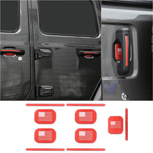 For 2018+ Jeep Wrangler JL 4-Door Version Exterior Door Handle Bowl Sticker Trim Cover (5 pcs) RT-TCZ