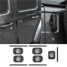 For 2018+ Jeep Wrangler JL 4-Door Version Exterior Door Handle Bowl Sticker Trim Cover (5 pcs) RT-TCZ