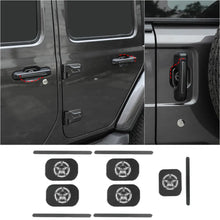 For 2018+ Jeep Wrangler JL 4-Door Version Exterior Door Handle Bowl Sticker Trim Cover (5 pcs) RT-TCZ