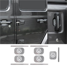 For 2018+ Jeep Wrangler JL 4-Door Version Exterior Door Handle Bowl Sticker Trim Cover (5 pcs) RT-TCZ