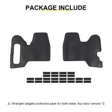 For 2018+ Jeep Wrangler JL 4-Door Version Interior Rear Trunk Side Protective Pads Trim Accessories (2 pcs) RT-TCZ
