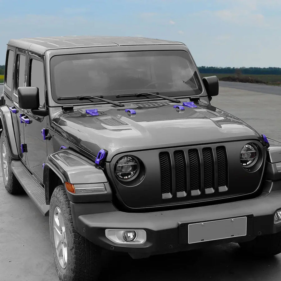 2018+ Jeep Wrangler JL 4-Door 26PCS Exterior Trim Kit – Hood, Door