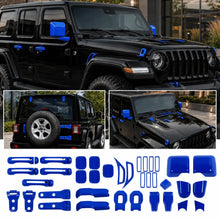 For 2018+ Jeep Wrangler JL 4-Door – 31PCS Exterior Full Set Trim Kit - Hood, Door, Tailgate Hinge & Handle Mirrior Cover RT-TCZ