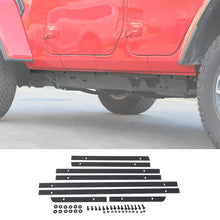 For 2018+ Jeep Wrangler JL 4Door Iron Side Skirts Rocker Panel Trim Cover Pinch Weld Cover RT-TCZ